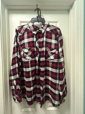 Torrid Plaid Button-Up Shirt